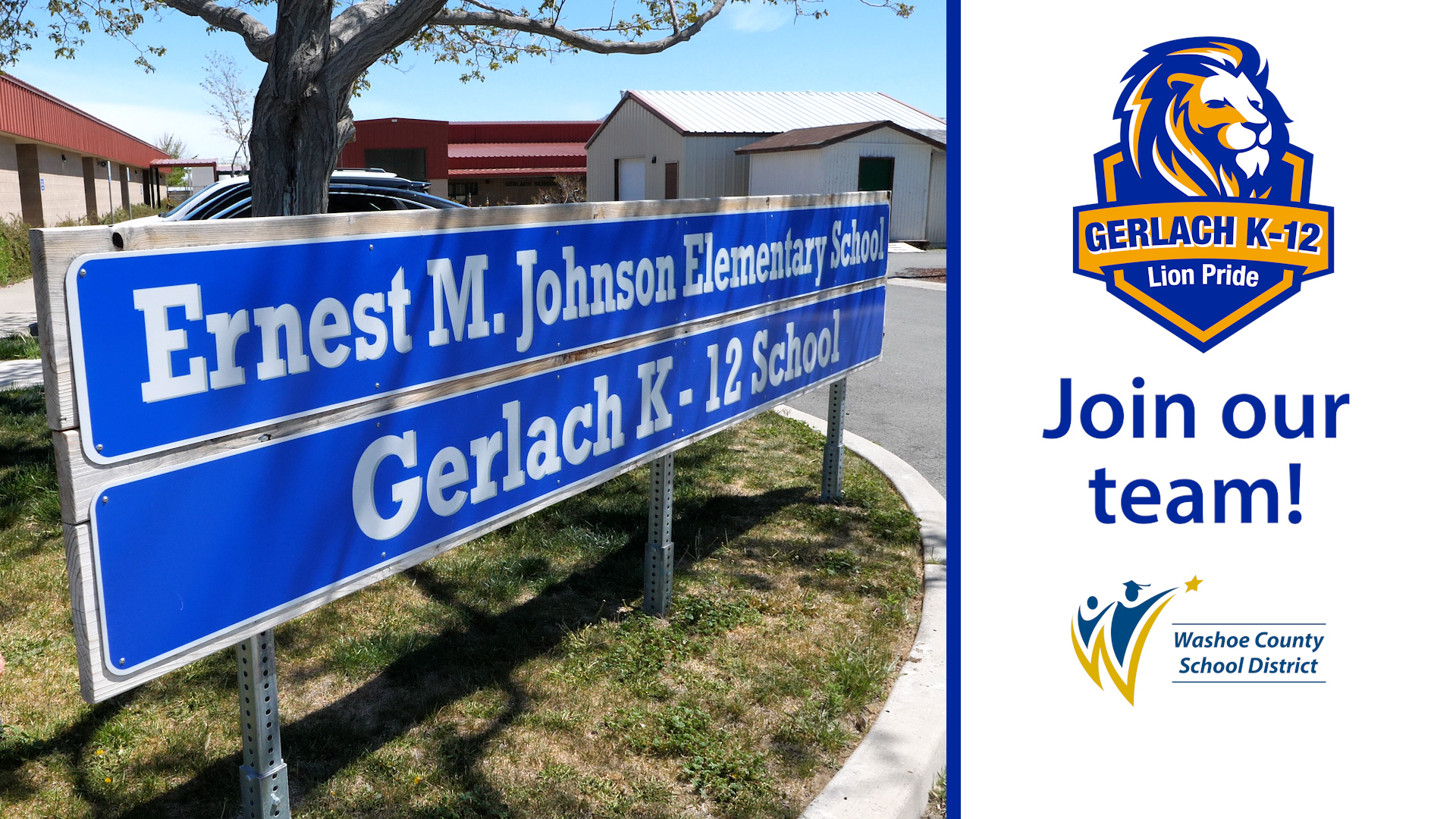  school front sign